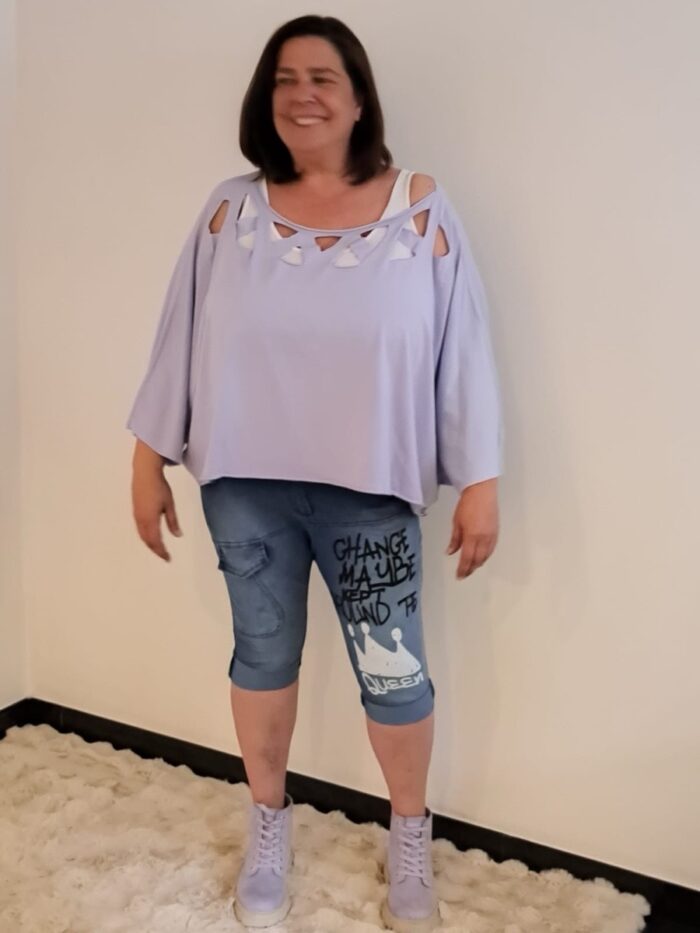 Shirt-Poncho – Bild 2