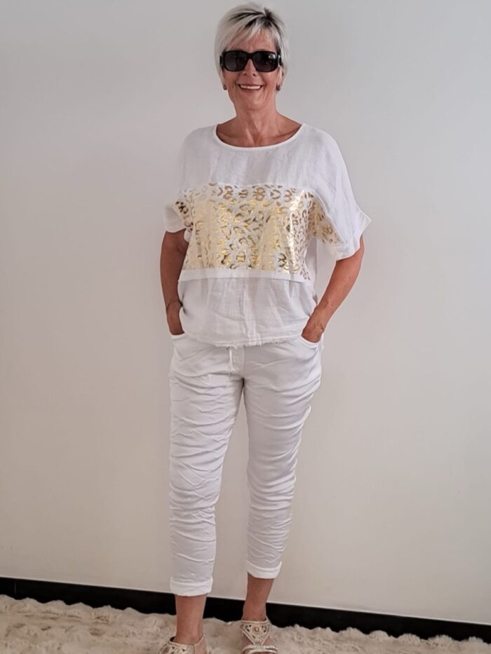 Shirt Streifen leo -gold