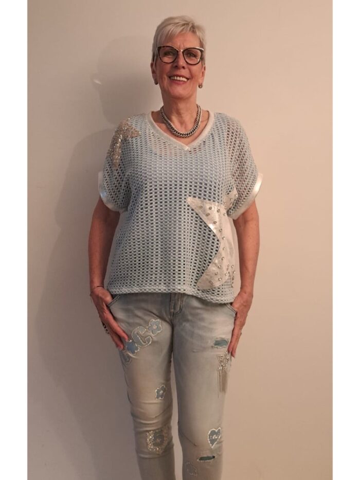 Jeans " CoCo"  hellblau